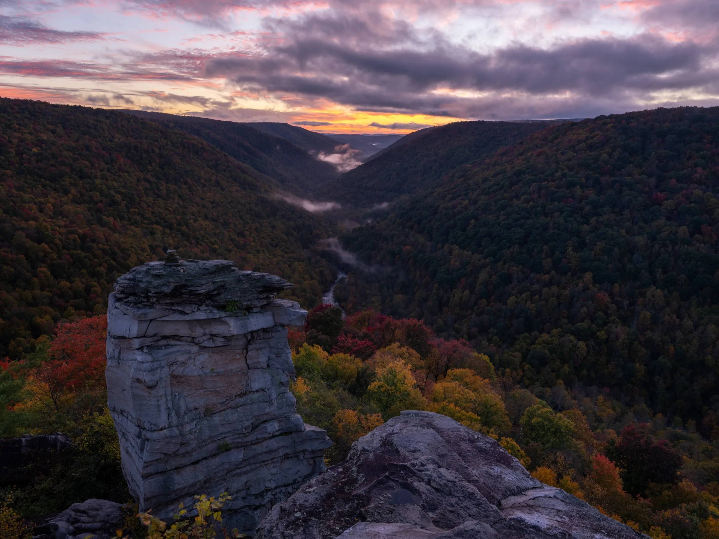 Lindy Point, sunset over the canyon
