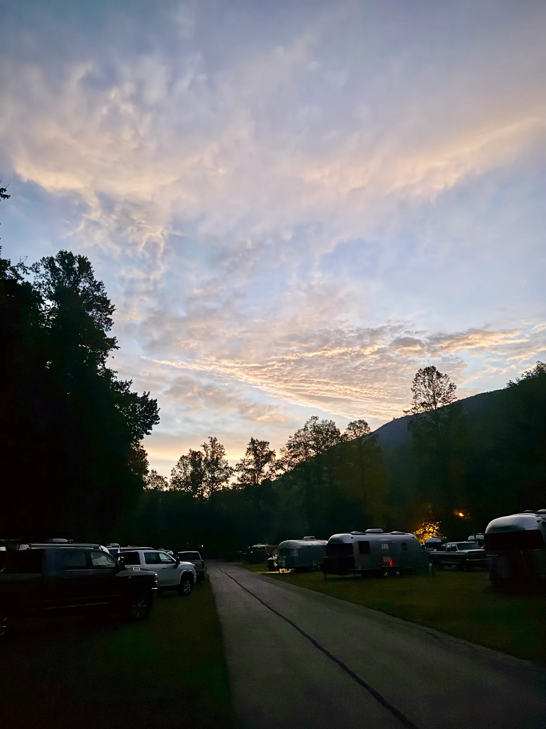 First light over the fleet
